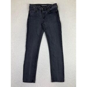 Calvin Klein Jeans Jeans Womens 28x30 Black Wash Ultimate Skinny Tapered Denim